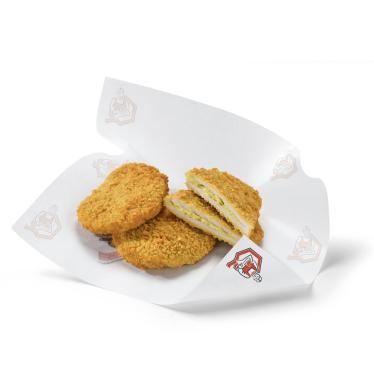 Vorgekochtes Hühner-Cordon bleu mit Äpfeln und Curry 